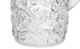 2.5 Quarts Designer Paisley Clear Acrylic Pitcher with Lid, Crystal Clear Break Resistant Premium Acrylic Pitcher for All Purpose BPA Free