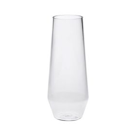 Designer Tritan Lexington Clear Flutes Set of 4 (9oz), Premium Quality Unbreakable Stemless Acrylic Flutes for All s