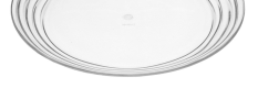 Designer Swirl 9" Acrylic Clear Dessert Plates Set of 4, Crystal Clear Unbreakable Acrylic Dessert Plates for All Occasions BPA Free Dishwasher Safe