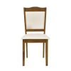 TREXM 5-Piece Wood Dining Table Set Simple Style Kitchen Dining Set Rectangular Table with Upholstered Chairs for Limited Space (Walnut)