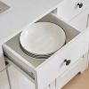 100x40x180cm Simple, With Drawers, With Wine Shelf, Particleboard, Triamine Veneer, Acrylic Door, Sideboard, White