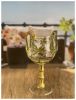 Designer Classic Palm Tree Acrylic Glasses Set of 4 (16oz), Premium Quality Unbreakable Bamboo Stemmed Acrylic Glasses for All Purpose Red or White