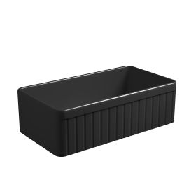 Inch White Farmhouse Sink Deep Apron Sink Undermount Farmhouse Kitchen Sink Single Farm Sink (Color: as pic)