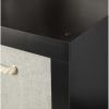 4-Cube Storage Organizer, Solid Black